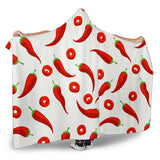 Chili Pattern Hooded Blanket