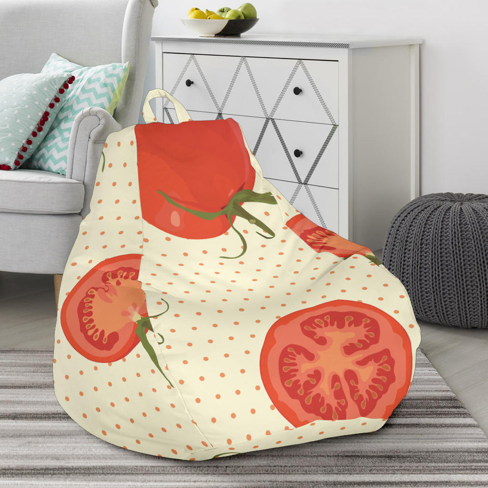 Tomato Dot Background Bean Bag Cover