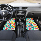 Colorful Moon Pattern Front And Back Car Mats