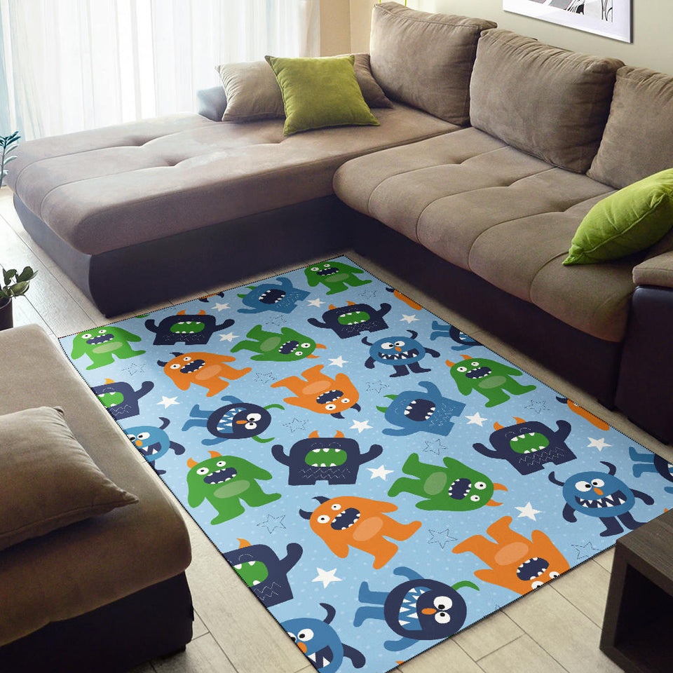 Alien Pattern Print Design 04 Area Rug