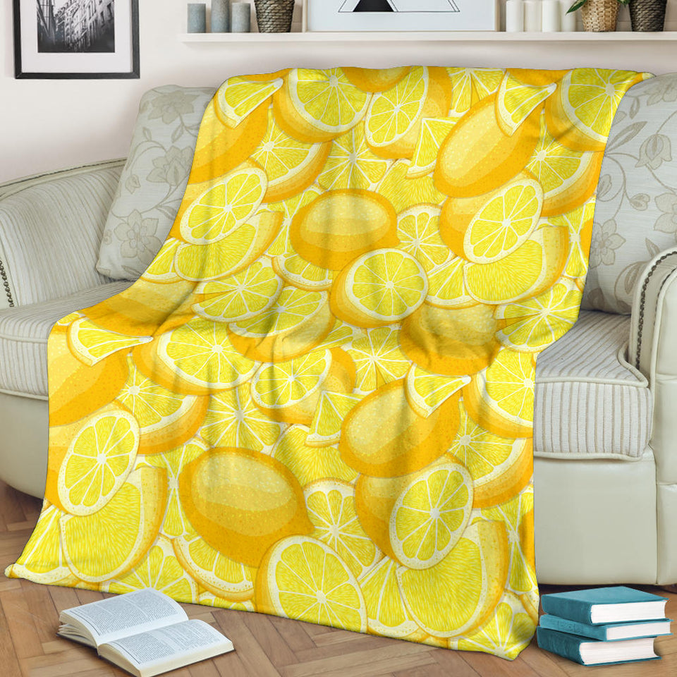 Lemon Pattern Premium Blanket