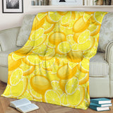 Lemon Pattern Premium Blanket