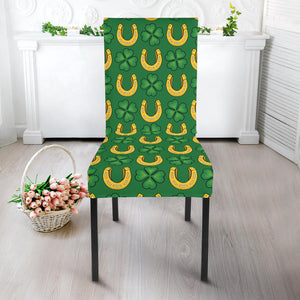 Horseshoes Pattern Print Design 05 Dining Chair Slipcover