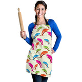 Colorful Chameleon Lizard Pattern Adjustable Apron