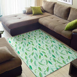 Green Peas Pattern Print Design 01 Area Rug