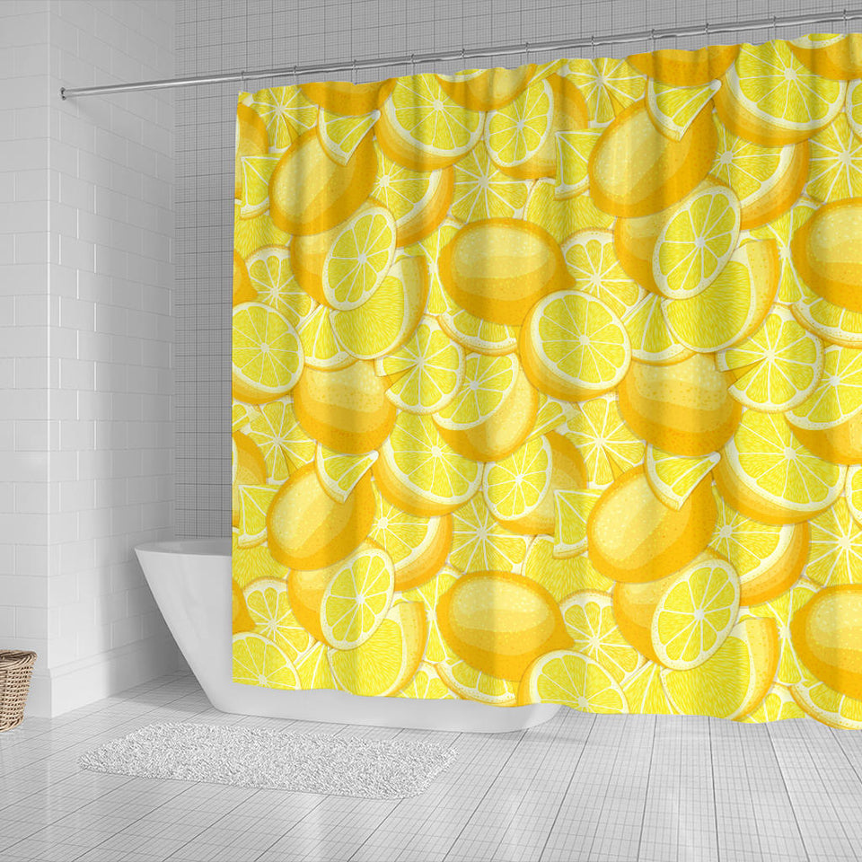 Lemon Pattern Shower Curtain Fulfilled In US