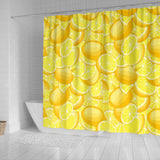 Lemon Pattern Shower Curtain Fulfilled In US
