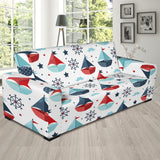 Cute Color Paper Sailboat Pattern Sofa Slipcover