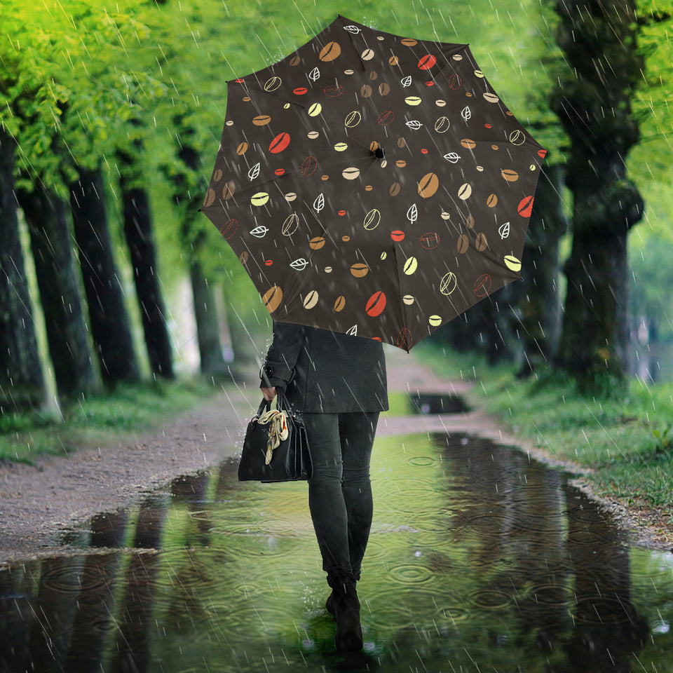 Coffee Bean Leave Pattern Umbrella