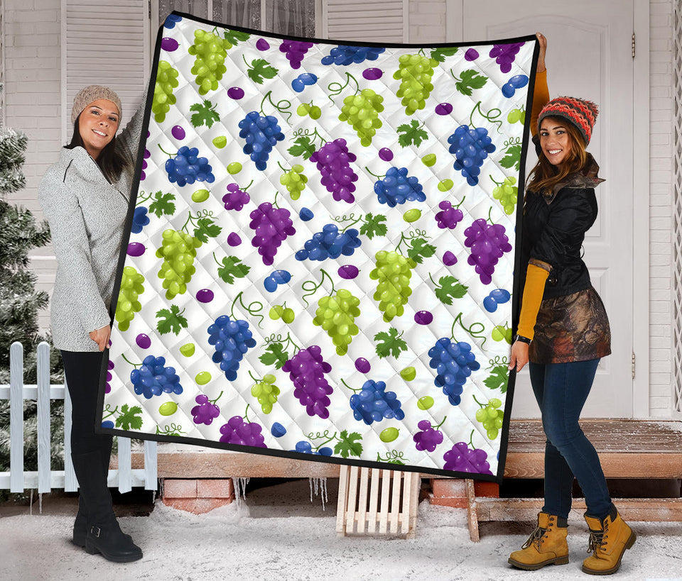 Grape Pattern Premium Quilt