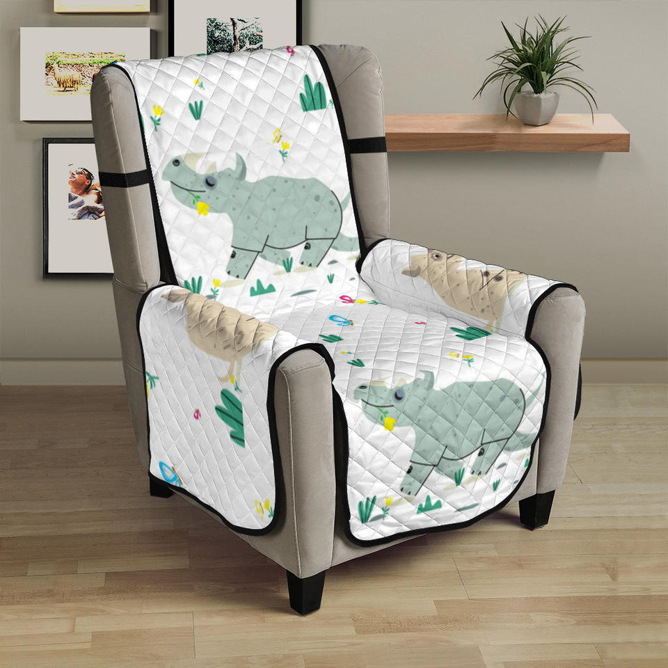 Cute Rhino pattern Chair Cover Protector
