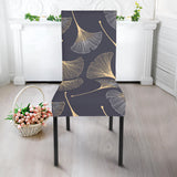 Gold Ginkgo Leaves Dining Chair Slipcover