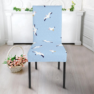 Seagull Pattern Print Design 02 Dining Chair Slipcover