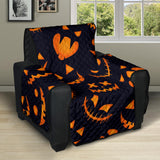 Halloween pattern Pumpkin background Recliner Cover Protector