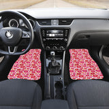 Lips Pattern Print Design 01 Front Car Mats