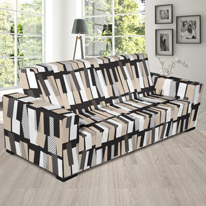 Piano Pattern Print Design 04  Sofa Slipcover