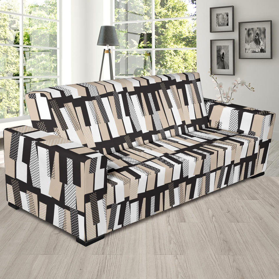 Piano Pattern Print Design 04  Sofa Slipcover