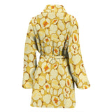 Popcorn Pattern Print Design 04 Women's Bathrobe