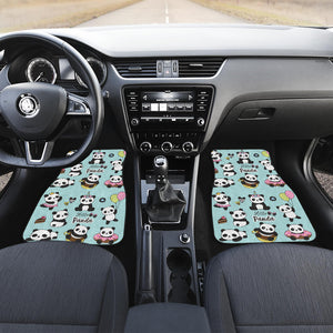 Cute Baby Panda Pattern Front Car Mats