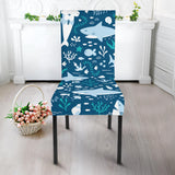 Cute Shark Pattern Dining Chair Slipcover
