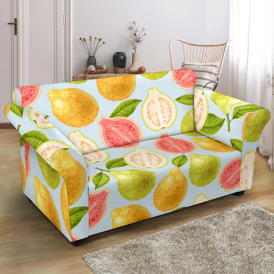 Guava Design Pattern Loveseat Couch Slipcover