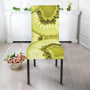 Sliced Kiwi Pattern Dining Chair Slipcover