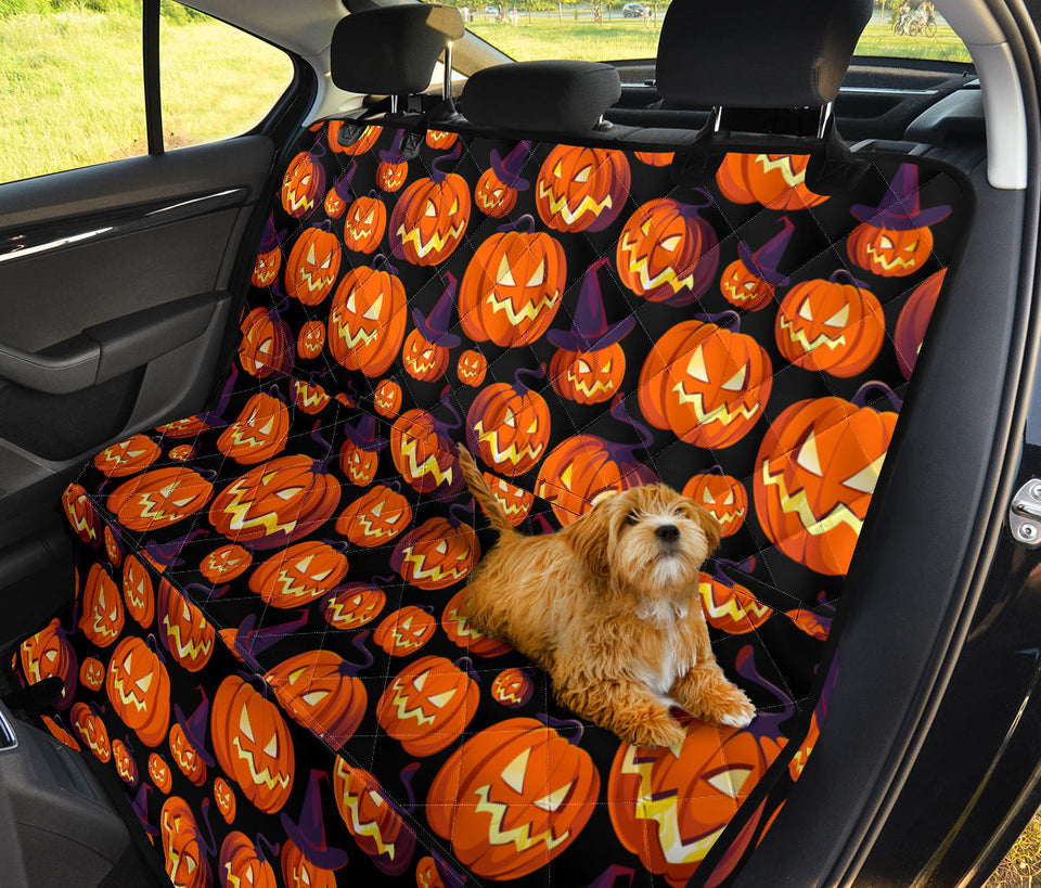 Halloween Pumpkin Pattern Dog Car Seat Covers
