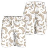 Cool Gold Moon Abstract Pattern Men Shorts