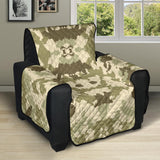 Light Green camo camouflage pattern Recliner Cover Protector