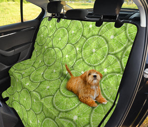 Slices Of Lime Pattern Dog Car Seat Covers