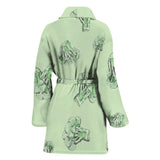Broccoli Sketch Pattern Women'S Bathrobe