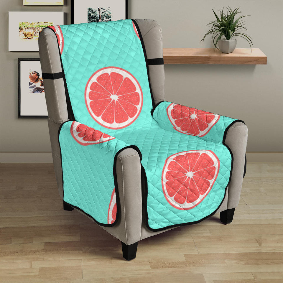 Grapefruit green background Chair Cover Protector