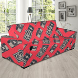 Camera Pattern Print Design 05 Sofa Slipcover