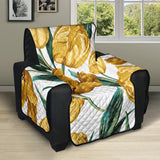 yellow tulips pattern Recliner Cover Protector