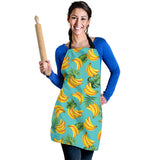 Banana Palm Leaves Pattern Background Adjustable Apron
