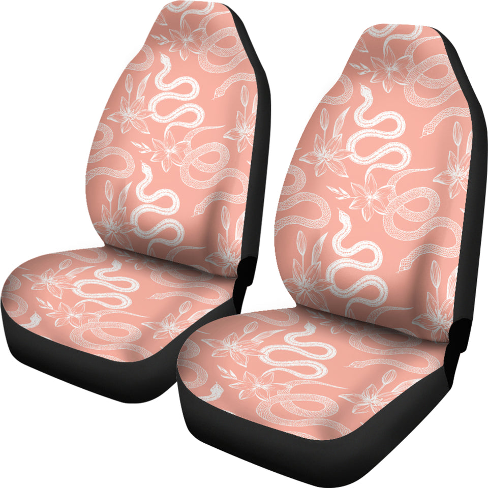 Snake Lilies Flower Pattern  Universal Fit Car Seat Covers