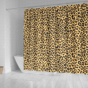 Leopard Skin Print Shower Curtain Fulfilled In US