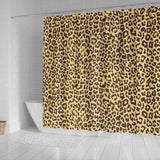 Leopard Skin Print Shower Curtain Fulfilled In US
