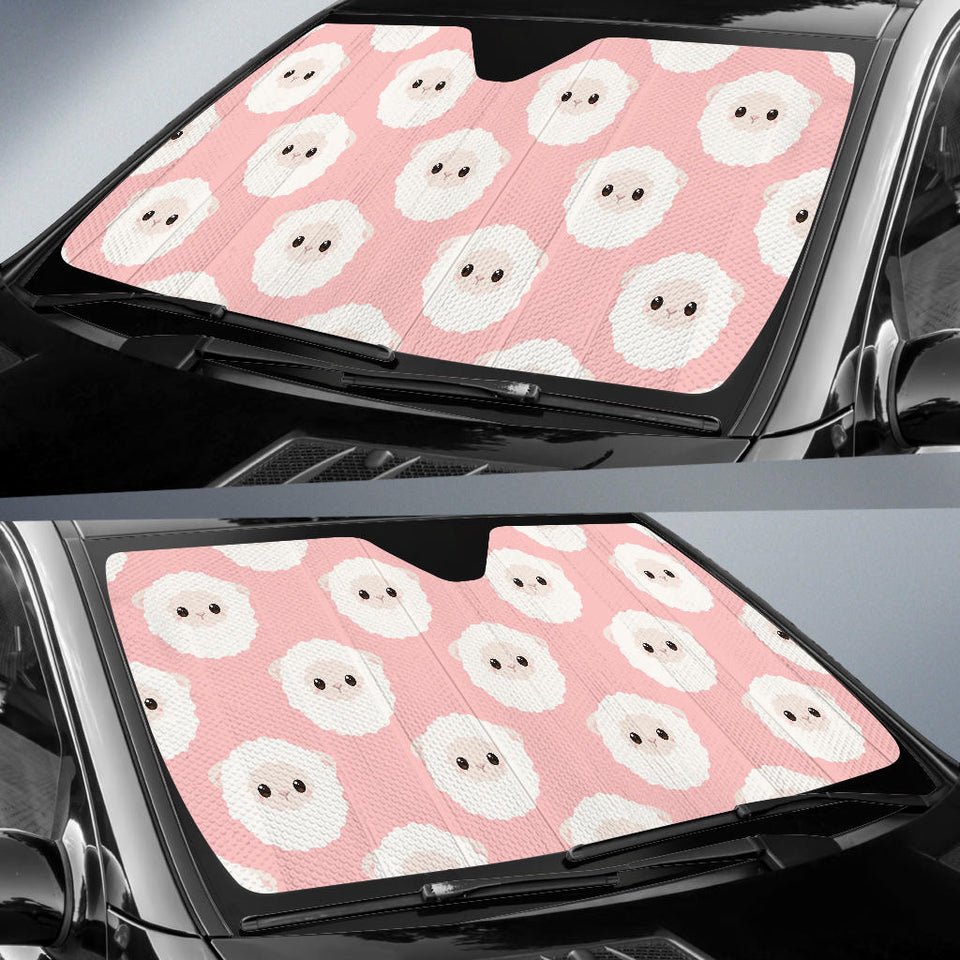 Cute Sheep Pattern Car Sun Shade