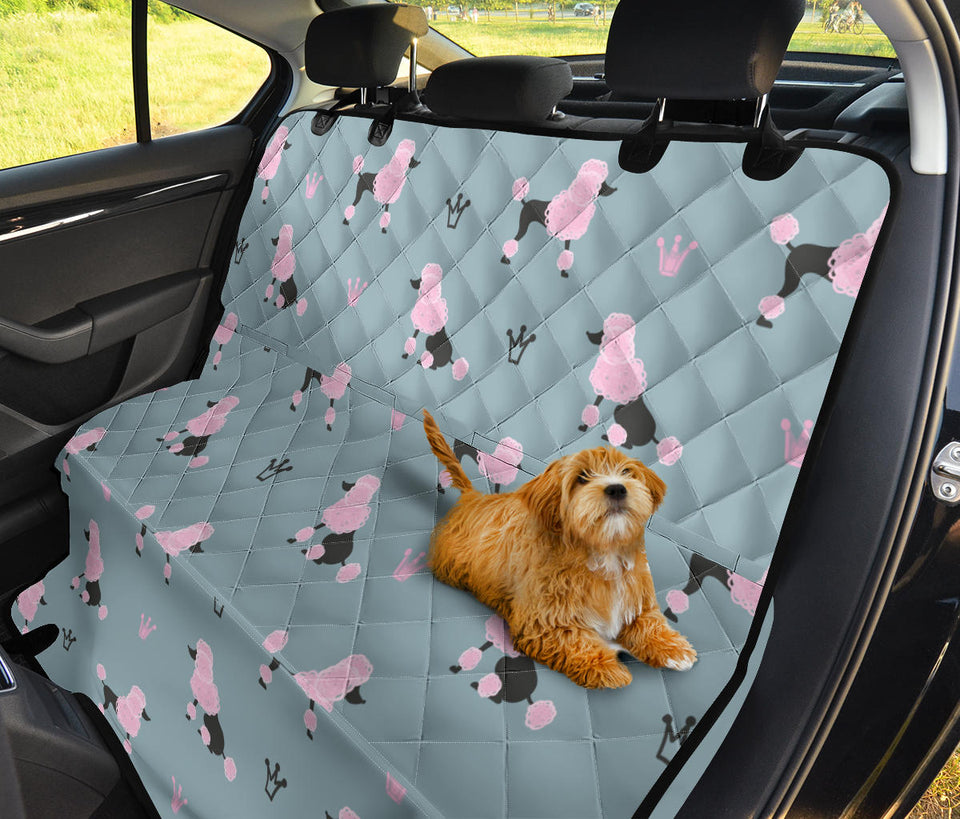 Poodle Dog Pattern Dog Car Seat Covers