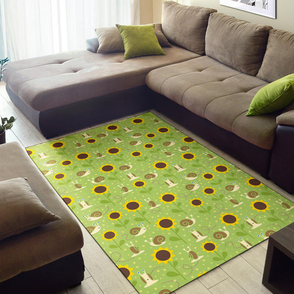 Snail Pattern Print Design 01 Area Rug