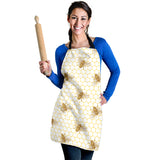 Bee Honeycomb Seamless Design Pattern Adjustable Apron