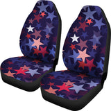 Red Blue Star Pattern  Universal Fit Car Seat Covers