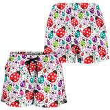 Ladybug Pattern Print Design 03 Women Shorts