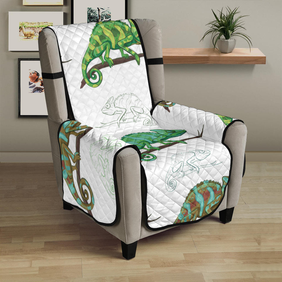 Chameleon lizard pattern Chair Cover Protector