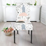 Polar Bears Star Poka Dot Pattern Dining Chair Slipcover