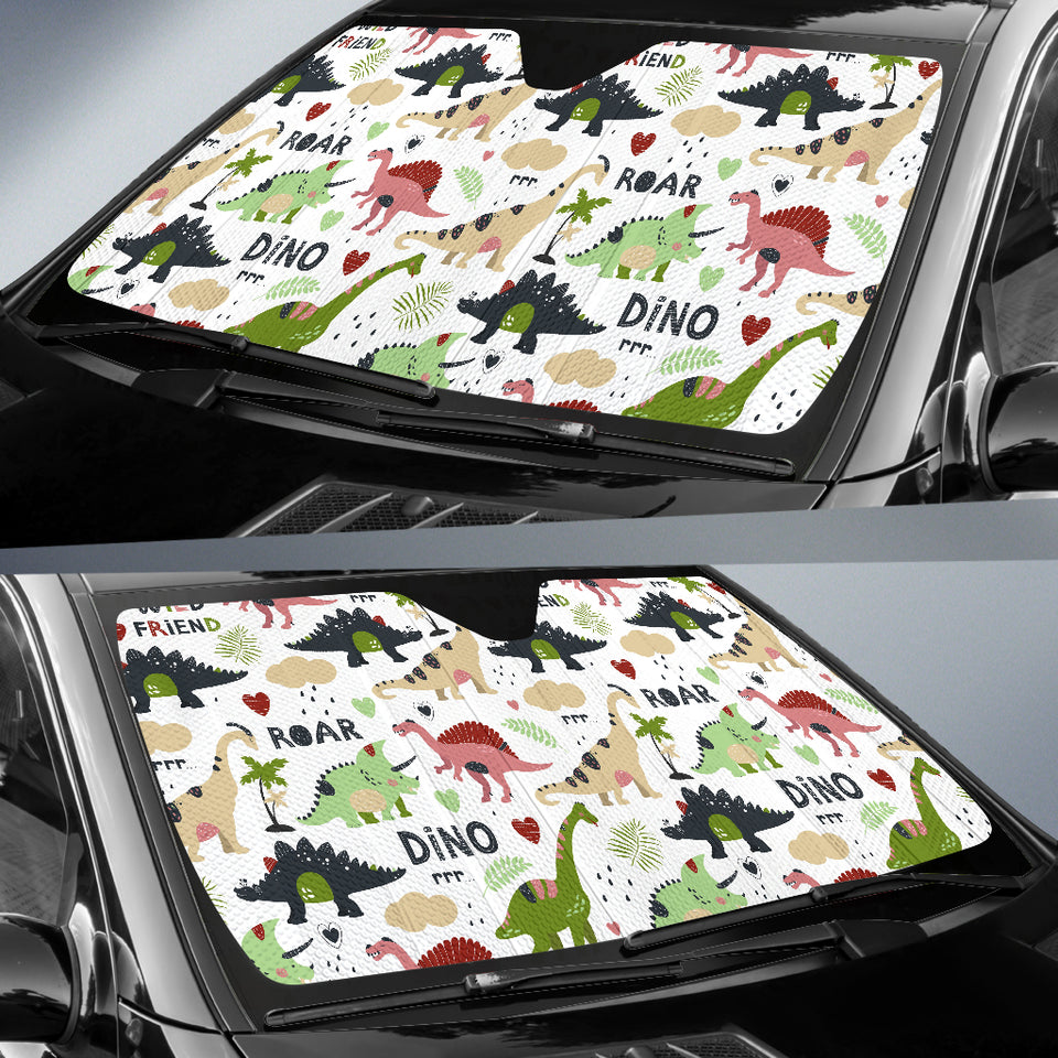 Cute Dinosaurs Pattern Car Sun Shade