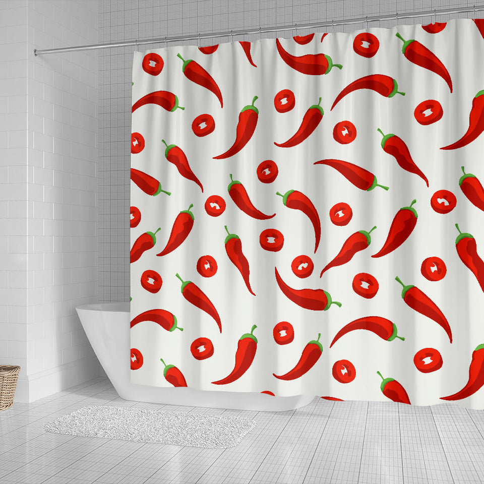 Chili Pattern Shower Curtain Fulfilled In US