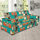 Camera Pattern Print Design 03 Sofa Slipcover