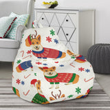 Corgi Christmas Pattern Bean Bag Cover